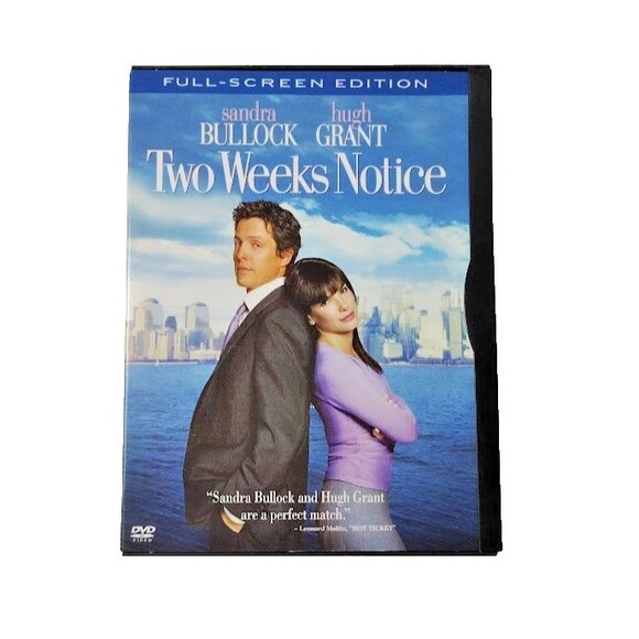 Other - Two Weeks Notice DVD Movie PG 13 Romantic Comedy Sandra Bullock Hugh Grant